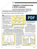 Simulation and Realization of Baseband Pulse Shaping Filter For BPSK Modulator