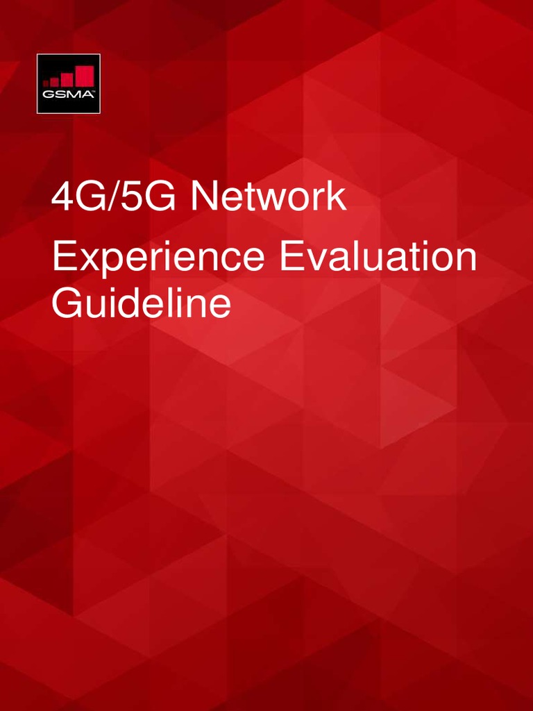 4G/5G Network Experience Evaluation Guideline | PDF | Virtual Reality ...