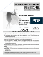 Prova P3 - Advogado Geral da União 2004