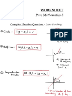 WORKSHEET - Complex Numbers - Locus Sketching