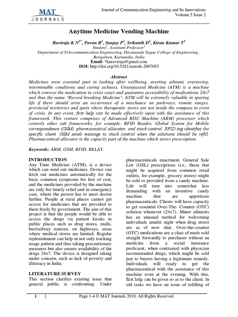 (14) Anytime Medicine Vending MachineFormat PDF Over The Counter