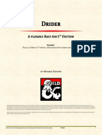 Race Drider (5e)