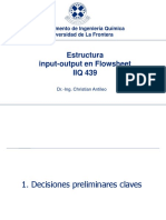 Clase 5. Decisiones para La Estructura Input-Output en Flowsheets