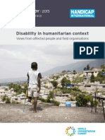 Disability in Humanitarian Context: STUDY - 2015