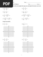 Graphing and Properties of Ellipses