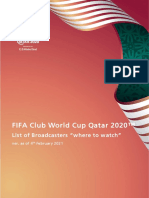 FIFA Club World Cup Qatar 2020™: List of Broadcasters "Where To Watch"