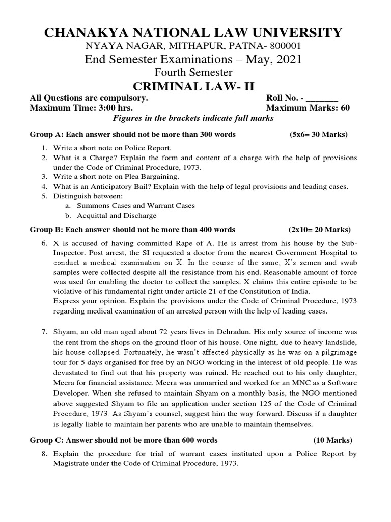 Criminal Law - II | PDF | Criminal Procedure In South Africa | Law ...