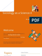 Sociology As A Science-II: Mr. Joseph G, IRS