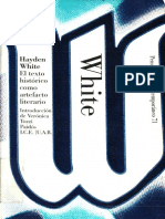 379702453 Hayden White El Texto Historico Como Artefacto Literario PDF