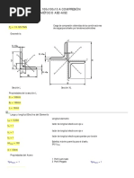 Diseño Perfil XL 100X100X10 A Compresión Según Método Asd-Aisc