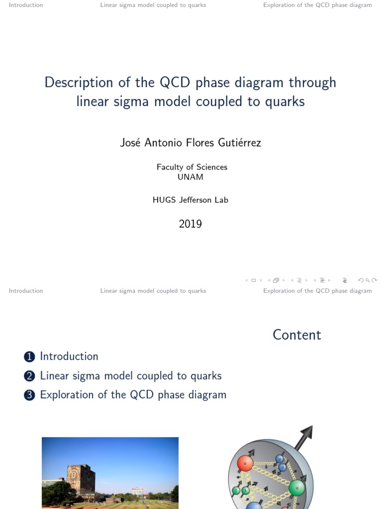 QCD Phase Diagram via Linear Sigma Model | PDF | Quantum Chromodynamics ...