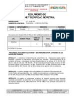 D-PLAN-003 Reglamento de Higiene y Seguridad Industrial