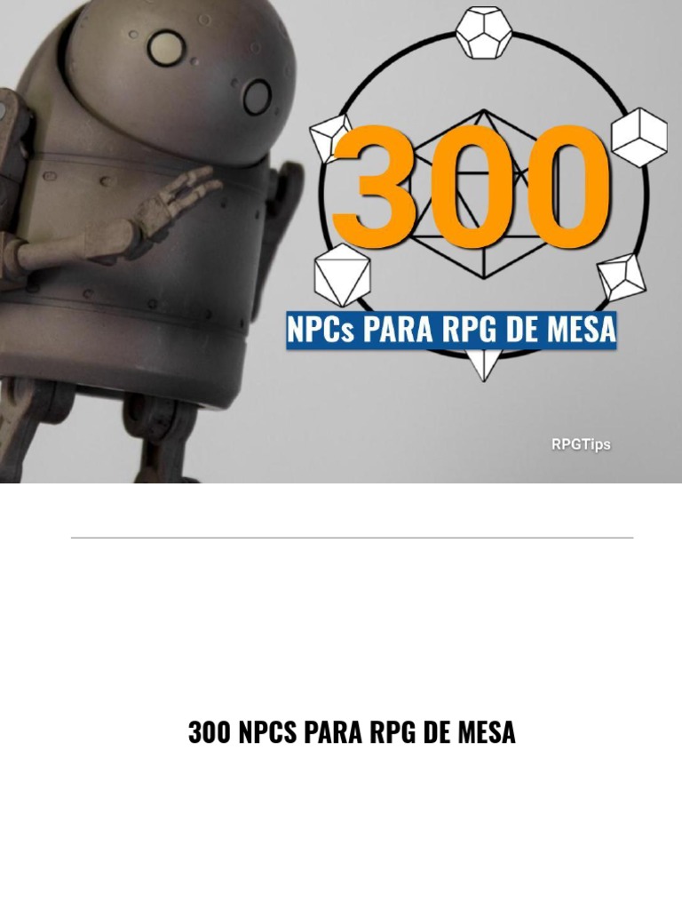 DESCOBRINDO O RPG. - ppt carregar