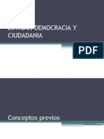 ESTADO DEMOCRACIA Y CIUDADANIA exposicion