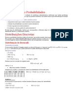 Distribuicão Probabilidades