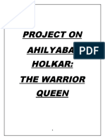 Project On Ahilyabai Holkar: The Warrior Queen