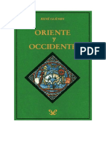 Oriente y Occidente (Rene Guenon)