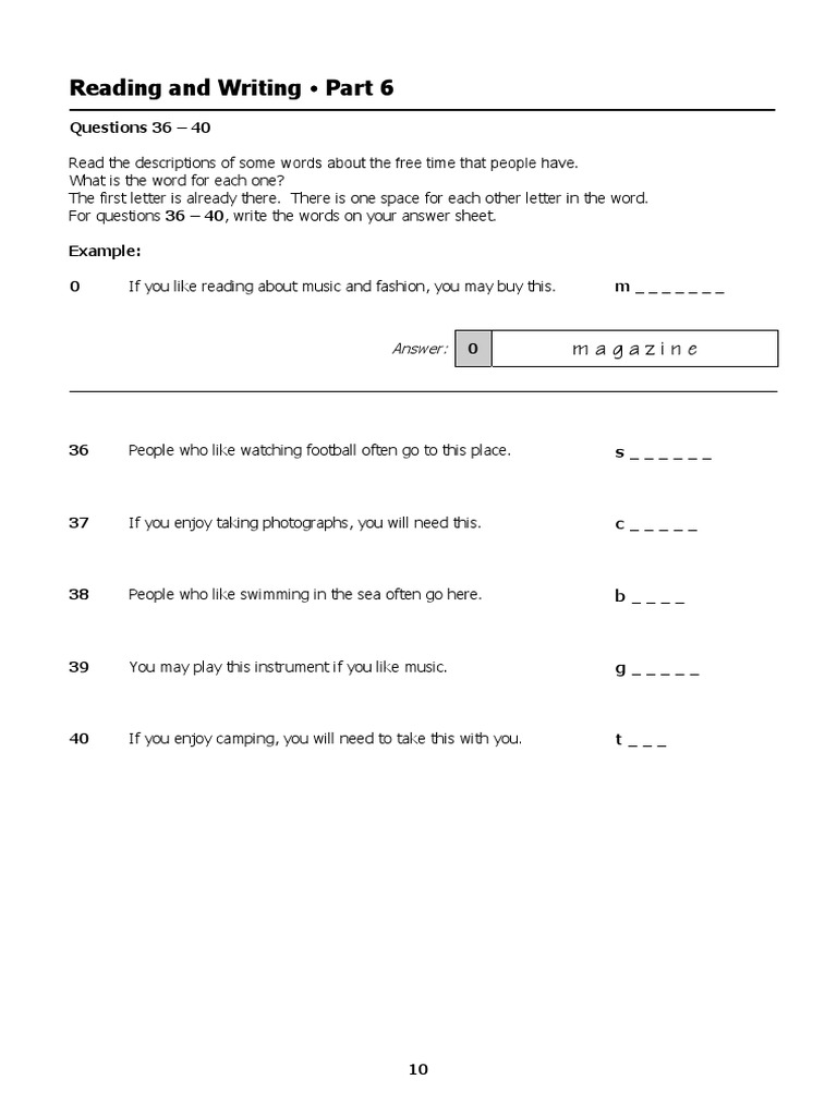 Reading and Writing Practice Test 2 PDF