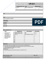 Plug Valve Spec VP-011 Report