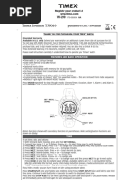 Timex Ironman Watch T5K410 Manual