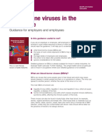 Blood-Borne Viruses in The Workplace: Guidance For Employers and Employees