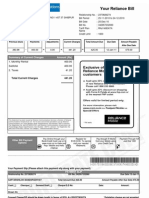 Your Reliance Bill: Summary of Current Charges Amount (RS)