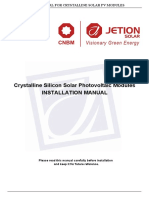 JT - Installation Manual For PV Modules B1