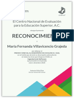 Reconocimiento CENEVAL