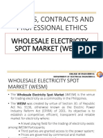 Wholesale Electricity Spot Market (Wesm)
