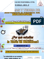 2 Sesion, Por Que Estudiar La Teoria de Decisiones