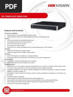 Ds-7700Ni-K4/P Series NVR: Features and Functions