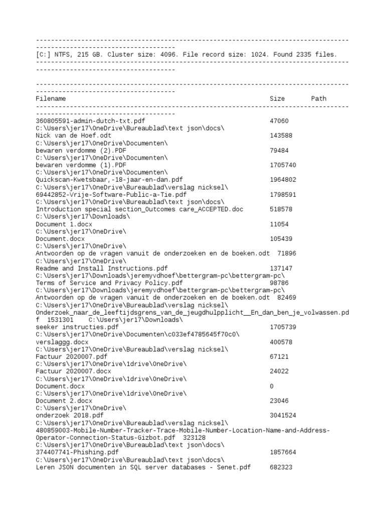 Document File Inventory Summary | PDF | Office Suites | Office Software
