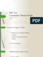 Community Mental Health: Historical Origins and Crisis Intervention