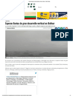Esperan Lluvias de Gran Desarrollo Vertical en Bolívar - Diario Primicia