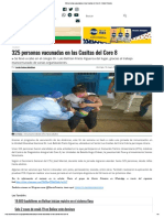 325 Personas Vacunadas en Las Casitas Del Core 8 - Diario Primicia