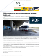 Siguen Suspendidas Las Rutas Interurbanas Durante Semana de Flexibilización - Diario Primicia