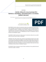 La Constitución Cubana de 2019 en Perspectiva Histórica e Ideológica: Aproximaciones A Su Sistema Político Electoral