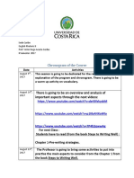 Chronogram of The Course: There Is Going To Be An Overview and Analysis of Important Aspects Through The Next Videos