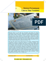 Bab 5 Sistem Persamaan Linear Dua Variabel