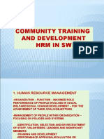 Community Training and Development