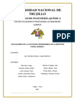 Aplicaciones de La Cavitación Hidrodinámica en La Industria Mundial