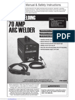 70 AMP Arc Welder: Owner's Manual & Safety Instructions