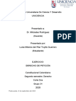 Ejercicio Derecho de Petición