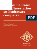 Pierre Brunel - Le Commentaire Et La Dissertation en Littérature Comparée - Jericho