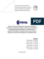 Trabajo de Investigaciã N - PDVSA - US GAAP VS. NIIF.