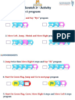 Scratch JR - Activity: I. Check The Correct Program