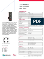 Laser Receiver Data Sheet: Leica MLS820