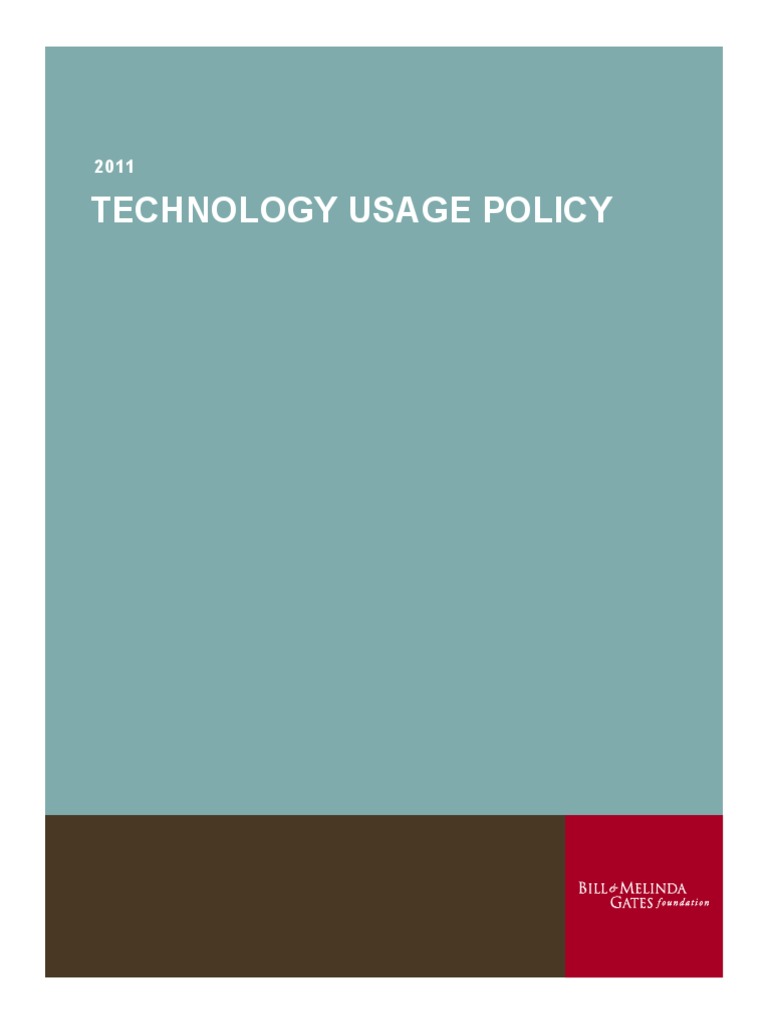 Technology Usage Policy PDF Information Security Usb Flash Drive
