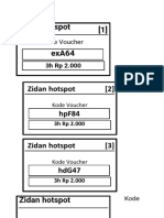 Zidan Hotspot Exa64 (1) : Kode Voucher