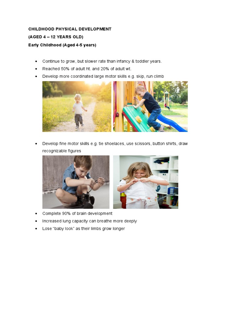 Childhood Physical Development | PDF